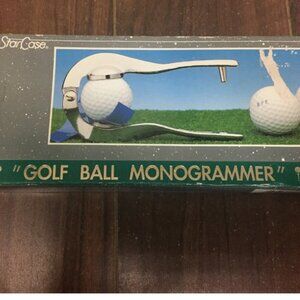 Vintage Star Case Golf Ball Monogrammer